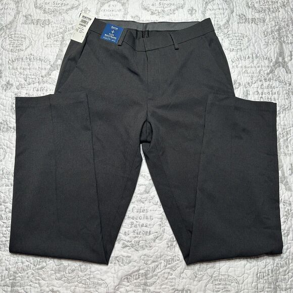 Kenneth Cole STRETCH MICRO CHECK MODERN FIT TECHNI-COLE DRESS PANT 30W 32L